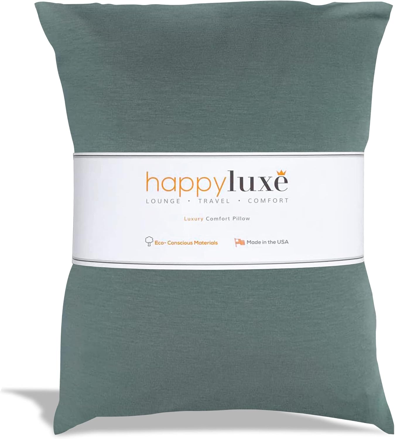 Travel Pillow for Airplanes, Small Pillows for Sleeping, Sage Green