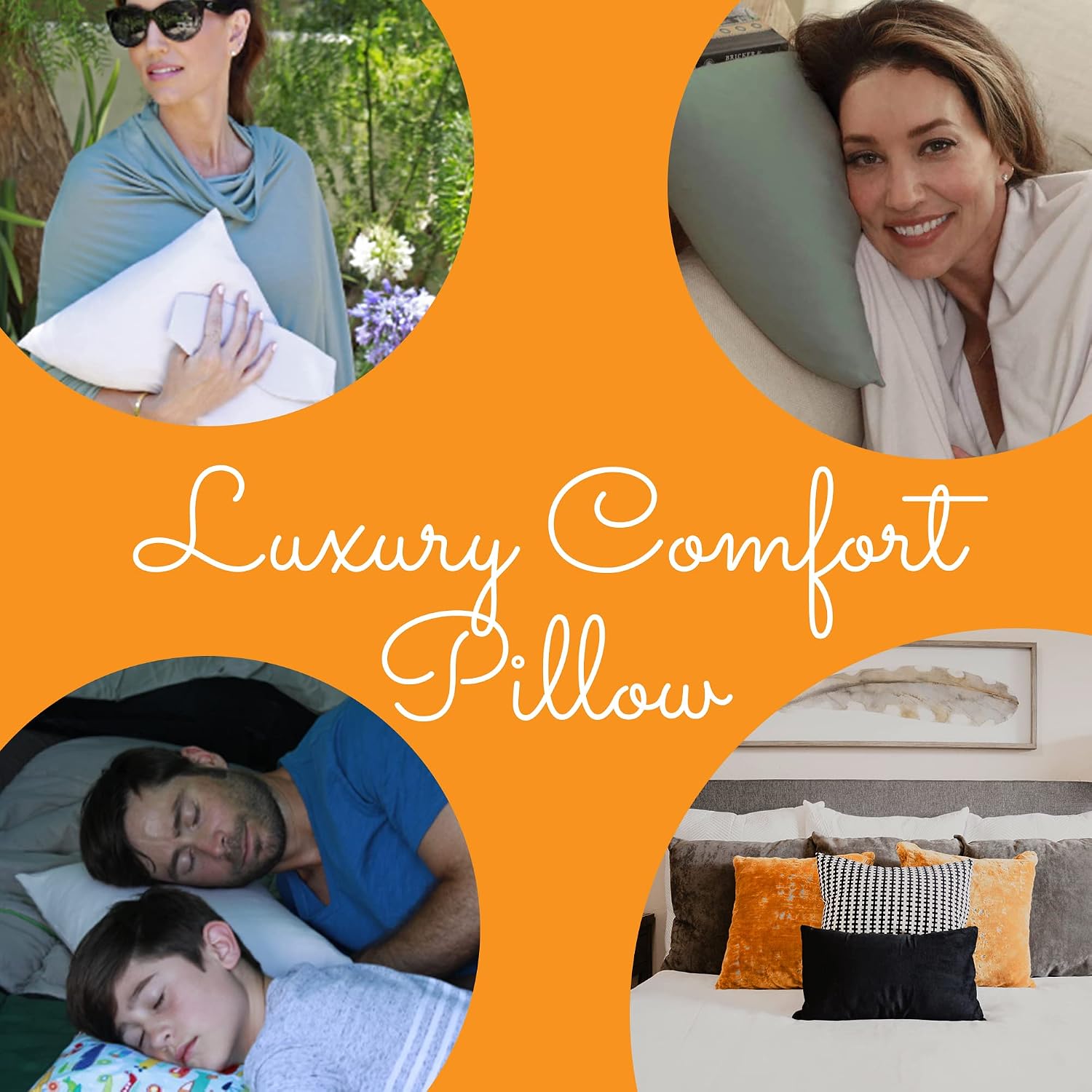 Travel Pillow for Airplanes, Small Pillows for Sleeping, Sage Green